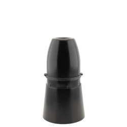 Lampholder B22 Black With Shade Skirt and 10mm Threaded Entry