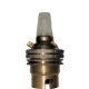 Lampholder B22 Polished Brass with Shade Ring, Nylon Cord Grip