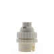 Lampholder B22 White With Shade Ring and 10mm Threaded Entry