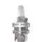 Plain Skirt B22 Lampholder in Silver Nickel Finish with Nylon Cord Grip BC-B22d-Bayonet Cap