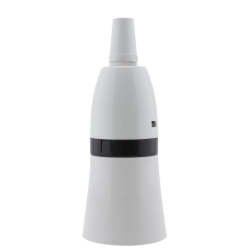 Lampholder B22 White With Shade Skirt and Metal Cord Grip