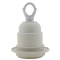 Lampholder E27 Off-White Thermoset Plastic with Shade Ring and Metal Loop
