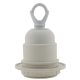 Lampholder E27 Off-White Thermoset Plastic with Shade Ring and Metal Loop