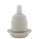 Lampholder E27 Off-White Thermoset Plastic with Shade Ring, Nylon Cord Grip
