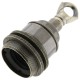 Lampholder E27 Antique Brass Finish with Dual Shade Ring and Chain Loop