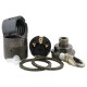 Lampholder E27 Antique Brass Finish with Dual Shade Ring and Chain Loop