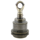 Lampholder E27 Antique Brass Finish with Dual Shade Ring and Chain Loop