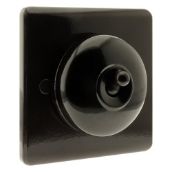 Vintage Crabtree Bakelite Light Switch on a Matching Flush Panel Plinth 2Way