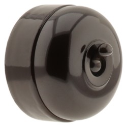 Vintage Bakelite and Ceramic 2Way Switch by Tucker Telac
