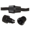 Cord Wire Wire Grip Clamp Gland Grommet 10mm Thread in Black