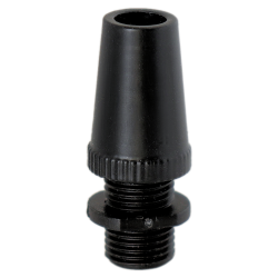 Two Part Metal Flex Clamp, 10mm Threaded in Black Finish