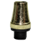 Two Part Metal Flex Clamp, 10mm Threaded in Polished Brass Finish