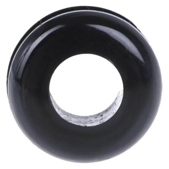 10Pack Black PVC 10mm Cable Grommet for Maximum of 6.4mm Cable Dia.
