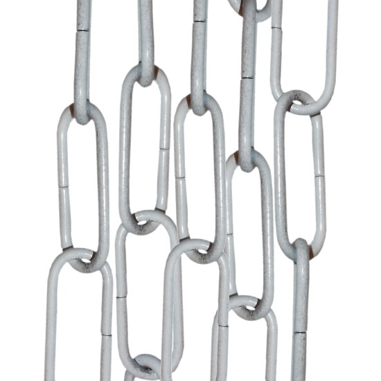Standard Gauge Chain in Powder White Finish, 50cm