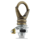 Deco Styled Ceiling Rose and Bulb Holder Loop in Antique Brass Finish