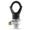 Deco Styled Ceiling Rose and Bulb Holder Loop in Black