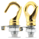 Deco Inspired Celiing Pendant Hook and Loop in Brass Finish
