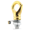 Deco Styled Ceiling Rose and Bulb Holder Loop in Polished Brass Finish