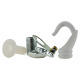 Deco Inspired Celiing Pendant Hook and Loop in White Finish