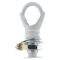 Deco Styled Ceiling Rose and Bulb Holder Loop in White Finish