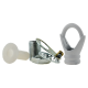 Deco Inspired Celiing Pendant Hook and Loop in White Finish