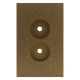 MDF Rectangle Switch Mount Pattress 2Gang 