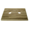 Solid Oak Switch Mount Pattress 2Gang for 2 Switches