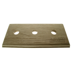 Solid Oak Switch Mount Pattress 3Gang for 3 Switches