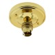 Straight Batten Lamp Holder BC-B22 in Brass Finish