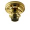 Large E27 Batten Lampholder in Polished Brass Finish