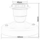 Large E27 Batten Lampholder in White