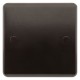 Dark Brown Blanking Plate -1 Gang