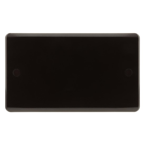 Dark Brown Blanking Plate -2 Gang