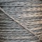 Cloth Braided Twisted Wire UK Made 3Core 6Amp in Silver Grey