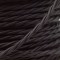Cloth Braided Twisted Wire UK Made 3Core 3Amp in Black