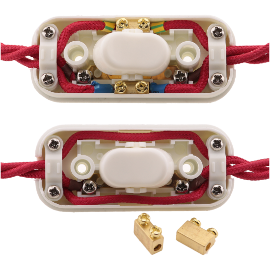 Small In-line Rocker Switch 3 Wire 1 Way in White