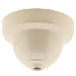Ceiling Rose Cup in Bakelite with Applied Ivory Finish