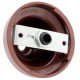 Ceiling Rose Cup in Brick Red Bakelite
