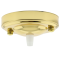 Large Ceiling Rose with Nylon Cord Grip in Polished Brass Effect