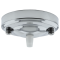Large Ceiling Rose with Nylon Cord Grip in Silver Nickel Effect