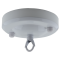 Large Ceiling Rose with Deco Style Loop in Gloss White