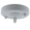 Large Ceiling Rose with Nylon Cord Grip in Gloss White