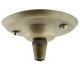 Antique Brass Ceiling Pendant Kit and E27 Lampholder with Bright Red Flex