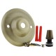 Ceiling Rose with Metal Cord Grip in Antique Brass Effect