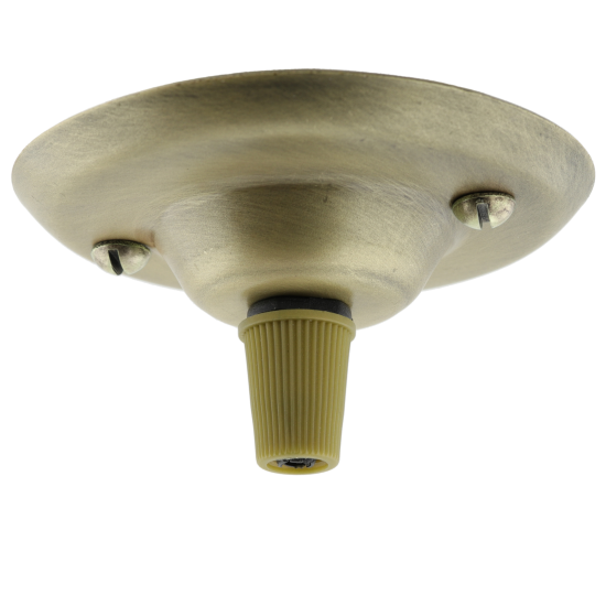 Ceiling Rose with Nylon Cord Grip in Antique Brass Effect
