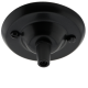 Ceiling Rose with Metal Cord Grip in Matte Black Finish