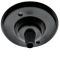 Ceiling Rose with Nylon Cord Grip in Matte Black Finish