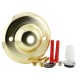 Ceiling Rose with Nylon Cord Grip in Polished Brass Effect