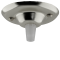 Ceiling Rose with Nylon Cord Grip in Silver Nickel Effect