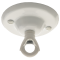 Ceiling Rose with Deco Style Loop in Gloss White Finish